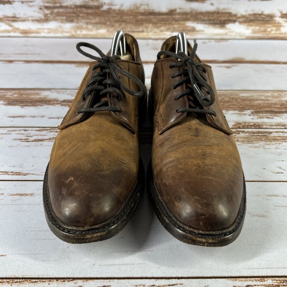Frye Jones Oxford Brown Distressed Nubuck Men's Size 9.5